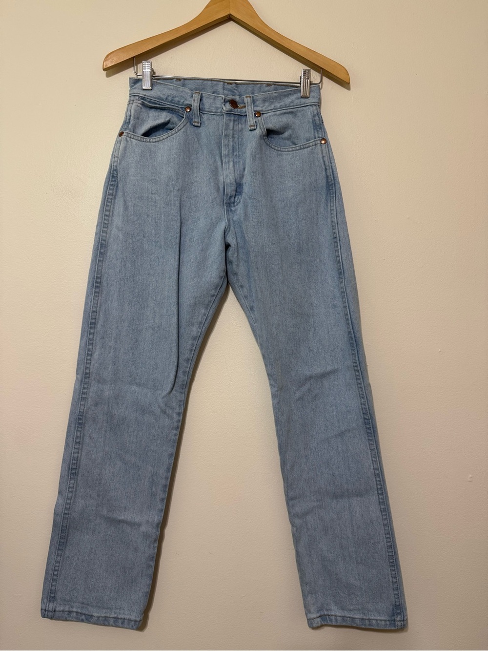 Wrangler Cowboy Cut Light Wash Straight Leg Jeans 1x30